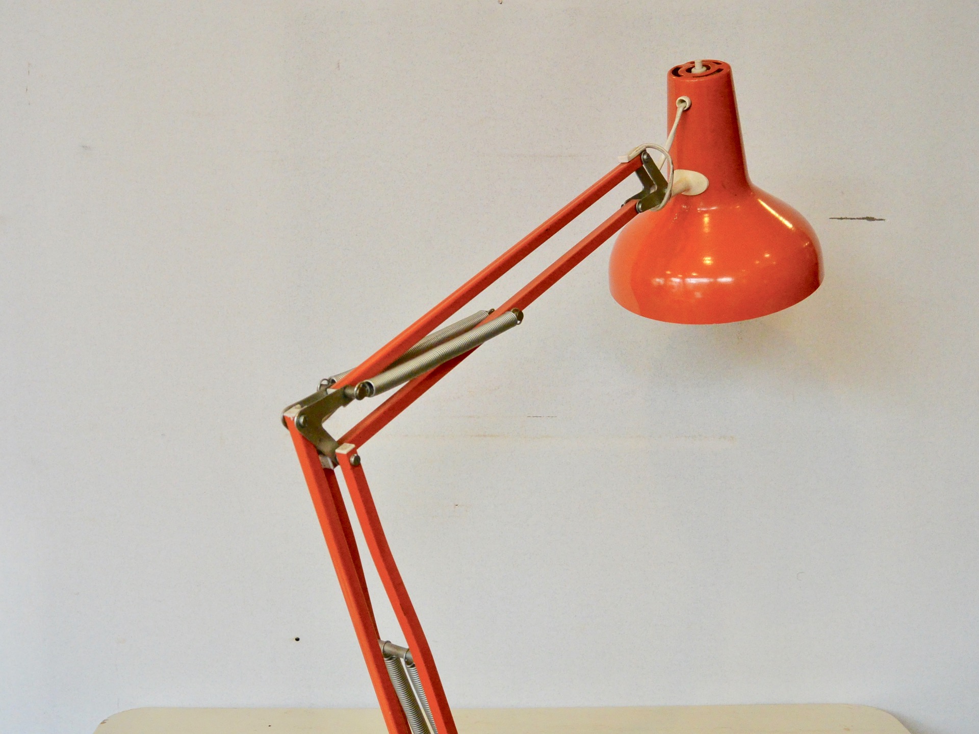 Spotlijster partner Eerder Leuke retro oranje bureau / architecten lamp - Tafellampen - Morgenster  Vintage